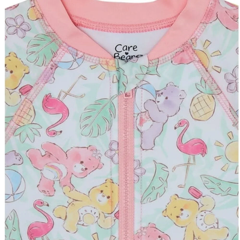 Care Bears Rashguard Swimsuit BABY GIRL SIZE 0-3 MONTHS UPF 50+ NEW